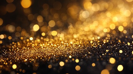 Golden Bokeh Abstract Background
