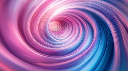 Abstract Swirling Vortex of Pink and Blue Lights