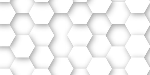 Hexagon white blank background desktop wallpaper abstract 3d vector AI format