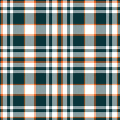 Plaid seamless pattern. Check fabric texture. Vector textile print.