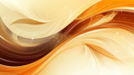 Abstract Digital Art in Warm Tones