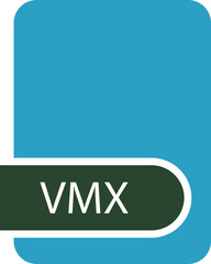 VMX File format icon with contour
