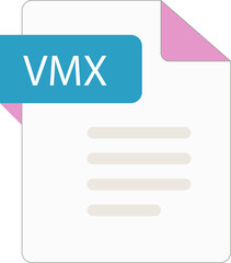 VMX File icon with folded style document