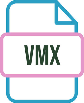 VMX File icon with bold outline