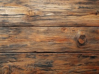 Obraz premium Wooden plank texture with natural grain and dark brown tones Generative AI