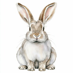 Obraz premium Cute Bunny Watercolor.