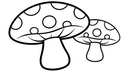 Hand-Drawn Poisonous Mushrooms Vector Illustration: Detailed and Accurate