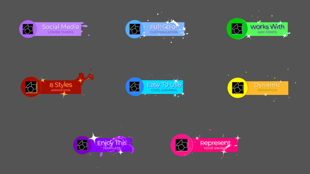 Elemental Social Media Lower Thirds