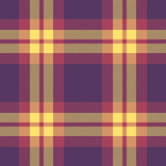 Latin plaid texture vector, material textile tartan seamless. Oriental check background fabric pattern in red and purple colors.