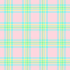 Loft texture pattern plaid, fall fabric background check. Marriage tartan seamless textile vector in light and green colors.