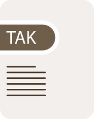TAK File icon deep and minimal