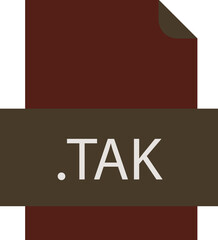 TAK File icon fill crisp corners with doted lines
