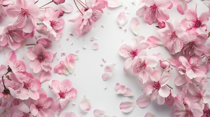 Delicate Pink Cherry Blossoms.