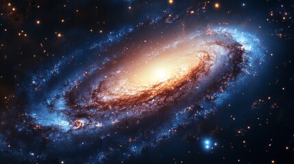 Obraz premium Spiral Galaxy in Deep Space