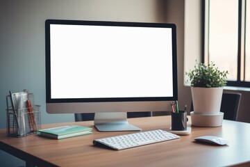 Desk computer screen table.