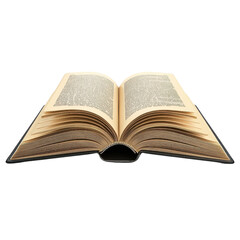 An open book displaying its pages, inviting readers to explore its knowledge and stories, perfect for educational and literary themes.