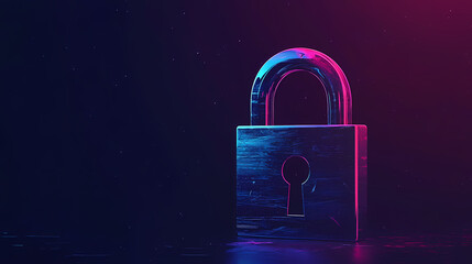 Digital Security Lock on a Glitching Screen