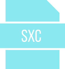 Obraz premium SXC icon crisp corner with transparent center