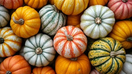 Colorful Autumn Gourds