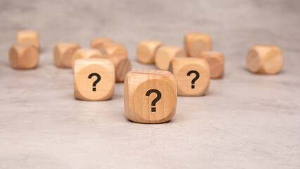 Mystery Blocks featuring Question Marks that Inspire Creative Concepts and Ideas