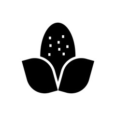 Corn Symbol Vector isolated on white background