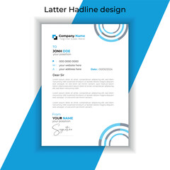  modern Letterhead Template Layout design