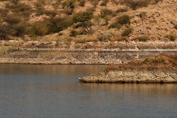 Rock layer at the dam