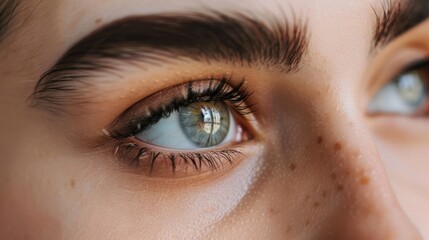 Close-Up of a Woman's Eye with Makeup