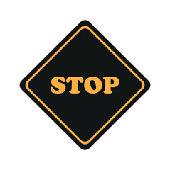 stop stop warning sign, warning sign