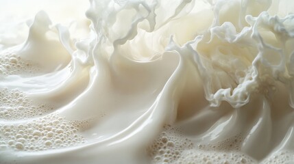 Creamy cascades resemble frothy waves, each layer as smooth as velvety yogurt. 