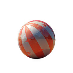 Fototapeta premium Summer Beach orange Football