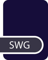 SWG File format icon with contour