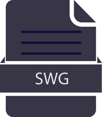 SWG File icon black color and lines