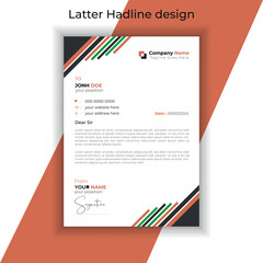  modern Letterhead Template Layout design
