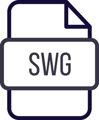 SWG File icon with bold outline
