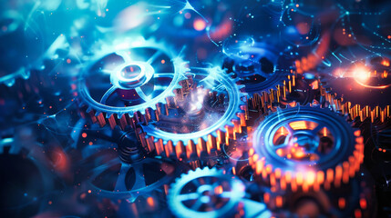 Abstract technology, industry and engineering background