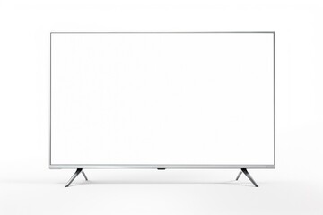Television screen white background electronics.