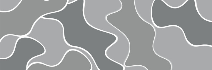 Abstract gray background with wavy lines