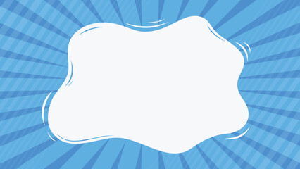 Blue comic pop art style background illustration