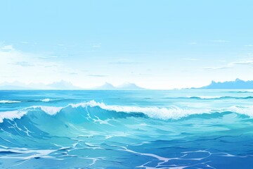 Ocean outdoors nature cloud.