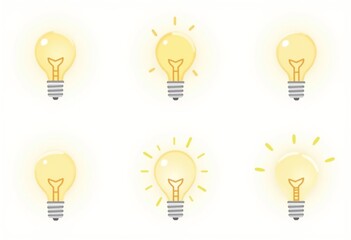 Bulb Icons for Design: Web, App, and Graphic Design Elements 
