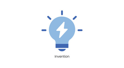 Innovative Invention Vector Icon Depicting New Technology and Concepts