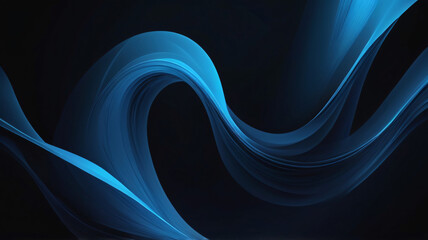 A digital abstract of blue flowing shapes that represent energy and movement, perfect for tech or innovation visuals