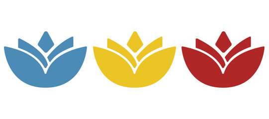 flowers icon on a white background, vector illustration