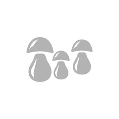 mushroom icon on a white background, vector illustration
