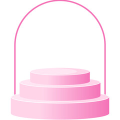 Pink Podium Stage