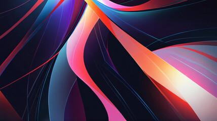 Abstract background, futuristic and modern theme with curved shapes