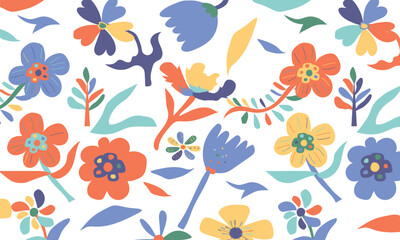 Obraz premium Abstract geometric ethnic pattern design for clothing, fabric, background, wallpaper, wrapping, batik. Knitwear, Pixel pattern, Embroidery style. Tribal vector texture.