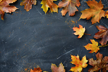 Back to school autumn season conceptual illustration photo, Generative AI, first september