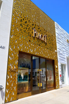Beverly Hills, California &ndash; July 18, 2024: PIAGET fashion store on Rodeo Drive, Beverly Hills